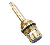 Brass Ceramic Stem Disc Cartridges Faucet Valves Replace Bathroom M4 Screw Blue Anti Clockwise, 2.36x8.2 cm