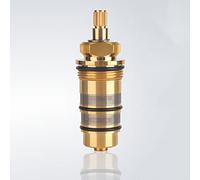 Brass Ceramic Tap Cartridge, Ceramic Tap Valve Brass Bath Shower Thermostat Cartridge for Mixer Valve Shower Bar Mixer Tap Valve Cartridge