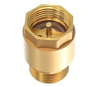 Brass Check Valve 1 Inch AG x IG, One Way Check Valves 1 inch Female x Male Thread, Backflow Preventer for Water Pipes, Washing Machines, Pumps, Garden Barrels