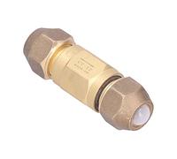 Brass Check Valve CV Type Refrigeration Valve 1/2in Threaded One Way Non Return Spring Type High Pressure Pneumatic Air Compressor Accessories for Hydraulic Systems and
