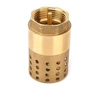 Brass Check Valve, Foot Valve Strainer, Female Hose Thread, Hole Mesh Filter for Pumps, Garden, Aquarium, and Home Use