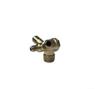 Brass Check Valve for Air Compressor, V-Type Dual-Tube Backflow Preventer with External Thread, For Easy Install Air Pump Accessory for Pneumatic Systems(B)