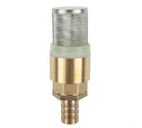 Brass Check Valve Non-Return Valve, Suction Strainer Foot Valve Hose Connection, 3/4 Inch Valves with 19mm Pipe Connector, 1 Inch Valves with 25mm Pipe Connector (3/4inch valves+DIA19mm)