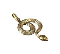 Brass Chinese Zodiac Snake Statue Keychain with 5 Feng Shui Coins,Zodiac Snake Keychain Made of Brass Material,2025 Snake Zodiac Talisman Lucky Snake Keychain,Zodiac Animal Charm Lucky Snake Key Ring