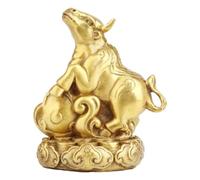 Brass Chinese Zodiac Statues - 12 Animal Collectible Figurines for Wealth, Luck, and Feng Shui Home Decor - Decorative Table Ornament for Prosperity