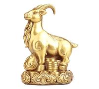 Brass Chinese Zodiac Statues - 12 Animals Feng Shui Collectible Figurines for Wealth & Luck - Decorative Table Decor for Home & Office - Unique Gift Idea