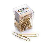 Brass Clips Leone Dell'Era No. 7 - mm. 75 - Transparent Jar 30 pcs. - Made in Italy