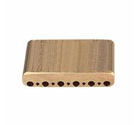 Brass CNC Steel Block for Bridges Equipped with 2-1/16inch E to E String Spacing and 6 Screw Pivots