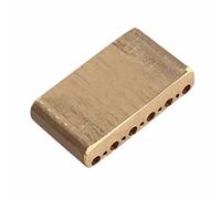 Brass CNC Steel Block for Guitar Bridges with 2-1/16inch E to String Spacing and 6 Screw Pivot