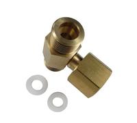 Brass CO2 Adapter High Pressure Quick Install for Aquarium & Sodas Cylinder Tanks Fitting Tank Adapter