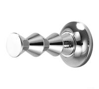 Brass Coat Hook For Bathroom Door Cabinet, Rust Resistant Copper Plated Wall Mount Hanger With Modern Minimalist Design For Towels And Robes, Compact 52mm Profile, Bright Chrome Finish Option(F)