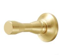Brass Coat Hook For Bathroom Door Cabinet, Rust Resistant Wall Mount Hanger With Modern Minimalist Design In Copper Or Bright Chrome Finish, Compact 52mm Profile For Robes And Towels, Single Pack(K)