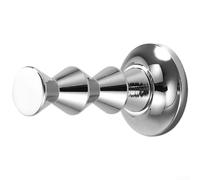 Brass Coat Hook For Bathroom Door Cabinet, Rust Resistant Wall Mount Hanger With Modern Minimalist Design In Copper Or Bright Chrome Finish, Compact 52mm Profile For Robes And Towels, Single Pack(F)