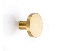 Brass Coat Hook, Wall Mounted Coat Hook Heavy Duty Hanger for Wall Decorative Individual Cloth Hanging Towel Keys Hat (4PCS M4*30mm)