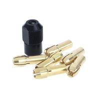 Brass Collet 14pcs Brass Collet 1.0/1.6/2.0/2.4/3.0/3.2 Check M8*0.75 Fits Rotary Tools Accessories for Grinding Drill
