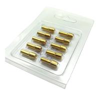 Brass Collet 2 Set Rotary Drill Lock Nut 10pcs Grinder Copper Chuck Reed 0.5 Mm -3
