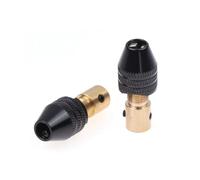 Brass Collet 2pcs 0.3-3.4mm Universal Small Electronic Drill Bit Collet Mini Chuck Tool Fixture Clamp Multifunction Micro Electric Drill Chuck Brass Drill Chucks (Color : E-5.0mm)