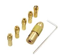 Brass Collet 7pcs/Set 2.35/3.17/4.05/5.05mm Brass Collet Mini Drill Chucks for Electric Motor Shaft Drill Bit Tool Drill Chuck Adapter Brass Drill Chucks (Color : 2.00mm 7pcs)