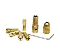 Brass Collet Brass Collet Mini Drill Chucks for Electric Motor Shaft Bit Tool Chuck Adapter Quick Release Keyless Adapt(2.0mm T)