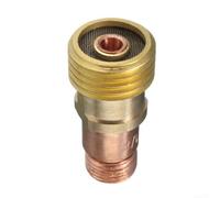 Brass Collets Body for Stubby Gas Lens Connector with Mesh, Compatible with for TIG WP-17/18/26 Torches, Gold Finish, 14×28.1 mm, 1 PC(3.2MM)