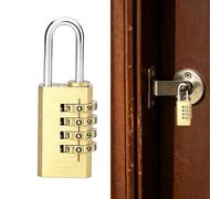 Brass Combination Padlock 4 Digit Waterproof