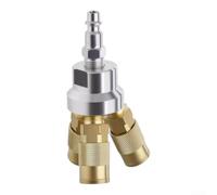 Brass Compressed Air Coupling 1/4 Inch NPT 300 PSI Robust | Solid brass, 6 ball bearings, smooth connection, durable for professional use