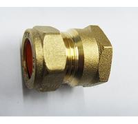 Brass Compression 15MM X Female Iron 1/2" Straight Coupling (Pack of 3)