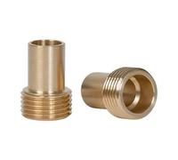 Brass Compression Adapting Flexible TAP CONNECTORS 15MM X 1/2", Compression x BSP Male, Demountable, Suitable for Drinking Water, 1 in Pack