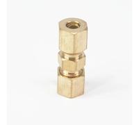 Brass Compression Tube Fittings 4 6 8 10mm, Fitting Connector for Home Garden, OD 3/16~1/2 Inch Compression Fittings 1pc(5mm)