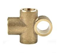 Brass Compression Union 3-Way for 3/16 Brake Pipe | Solid brass build, resists rust and fluid damage, high for temp stability, long lasting durability