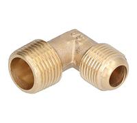Brass Compressor Elbow Fitting | 90 Degree Male to Female Pipe Connector | Enhanced Abrasion & Oxidation Resilience for Pneumatic Tools/Accessories | M21 Male M19 Female Threads
