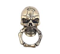 Brass Conchos Screw Back Leather Crafting Concho for Leather Skull Biker Wallet Chain Connector 2 Pieces (Silver)
