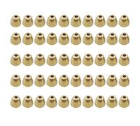 Brass Cone Heads - 50 Pieces | De Fly Head Beads with Slotted Conical Head, Copper, 3 Sizes, Beads for Tying , Durable Material for Fly Tying, Fly Fishing