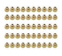 Brass Cone Heads for Fly Tying - Cone Head Beads Set 50 Pieces Copper Fishing Weight Sinkers | Durable Fly Tying Material in Various Sizes for Tube Fly Lures Stream Trout Sal