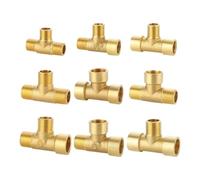Brass Connection Tee 1Pc Pneumatic Brass Pipe Fitting