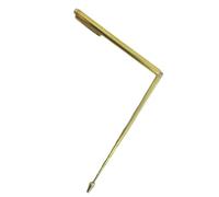 Brass Construct Seeking Rule Fashionable Golden Brass Measuring Instrument Dowsing Rod for Enthusiasts & Builders Gold Appearance Measuring Tool
