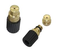 Brass Copper Atomizing Nozzle, 10 Pcs Adjustable 6mm Brass Atomizing Misting Nozzles for Garden Landscaping Multicolor(Gold)
