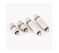 Brass Copper Atomizing Nozzle, 50 Pcs Brass Nozzles Stainless Steel 0.1-0.8mm Hole 3/16" 10/24 UNC for Garden Irrigation(0.8mm Hole Diameter)