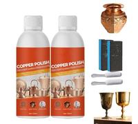 Brass Copper Cleaner Polish Spray,Brass Cleaner and Polish Spray,Metal Cleaner and Rust Remover,Metal Polish for Copper and Stainless Steel,Restorer Shine (2 Pcs)