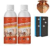 Brass Copper Cleaner Polish Spray, Coppers Cleaner for Pots and Pans, Metal Cleaners and Rust Remover, Brass Cleaners for Pots and Pans, Stainless Steel 100ml (2)