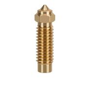 Brass Copper Plated Hardened Steel Nozzle High Speed Nozzles Hotend Kit(Brass-0.6MM,Type A)