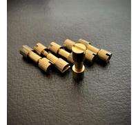 Brass Corby Bolts Fasteners | EDC Knife Handle Making | Pivot Pin Rivets,DIY Knife Handle Screws | Pack of 6
