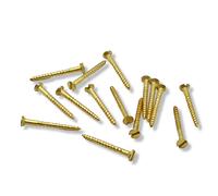 Brass Countersunk Wood Screws DIN 97 Slotted, Blank Finish