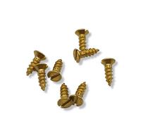 Brass Countersunk Wood Screws DIN 97 Slotted, Blank Finish