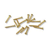 Brass Countersunk Wood Screws DIN 97 Slotted, Blank Finish