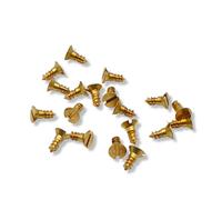Brass Countersunk Wood Screws DIN 97 Slotted, Blank Finish
