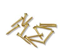 Brass Countersunk Wood Screws DIN 97 Slotted, Blank Finish