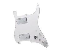Brass Cover HH Two Humbucker Coil Spliting Pickguard Electric Guitar Pickguard Humbucker Loaded Prewired Scratchplate