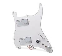 Brass Cover HH Two Humbucker Coil Spliting Pickguard Electric Guitar Pickguard LP Humbucker Loaded Prewired Scratchplate