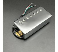 Brass Cover Humbucker Slotted Screw 8.5K/14K Coil Splitting Pickup For LP 7-String Electric Guitar Gold(Bridge B)